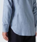 Рубашка Andy из шелка и хлопка Berluti, Titanium Blue - фото 6