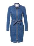 ONLY Рубашка-платье в синем дениме - фото