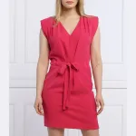 Разжиженное платье Silvian Heach, фуксия - фото