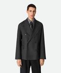 Splitable wool jacket BOTTEGA VENETA, антрацитовый меланж - фото 4
