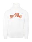 Свитер с логотипом-жаккардом John Richmond Junior, белый - фото