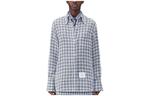 Рубашка SS24 женская Medium Gray THOM BROWNE, серый - фото 3