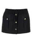 Юбка мини с карманами Miu Miu, синий - фото