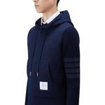 Худи с 4-петлевым капюшоном THOM BROWNE, синий - фото 4