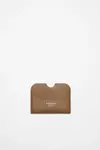 Кожаный держатель для карт Acne Studios, Camel brown - фото