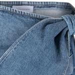 Джинсовая мини-юбка oversize с бантом Blumarine, синий - фото 8