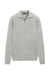 Топ Massimo Dutti V-NECK, Light Grey - фото 5
