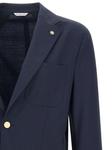 Шерстяной блейзер Manuel Ritz, синий - фото 4