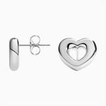 Серьги-Гвоздики в форме сердца Brilliant Earth - фото 3