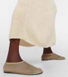 Сетчатые балетки The Row, бежевый - фото 4