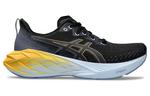 Asics Novablast 4 Black Thunder Blue, черный желтый синий - фото 2