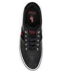 Кеды мужские Polo Ralph Lauren кожаные с логотипом бренда, черный - фото 3