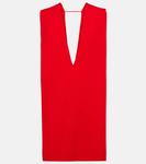 Мини-платье с накидкой Sportmax, Rosso - фото