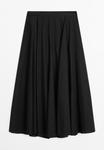 Юбка Massimo Dutti LONG FLARED, Black - фото 6