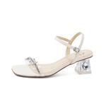 Сандалии на ремешках 5 см Women's COMELY, экрю - фото