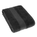 Полотенце махровое 100% хлопок Homescapes, 100x1x180 см, черный - фото 2