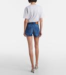 Выцветшие джинсовые шорты Versace, Medium Blue - фото 3