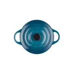 Керамическая кокотка Le Creuset с крышкой, 0.25 л, 10 см, бирюзовый - фото 2
