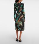 Платье миди с цветочным принтом Etro, черный - фото 3