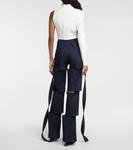 Креповый топ с вырезом Mônot, белый - фото 3