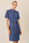 Платье Apart WITH GÜRTEL, Mittelblau/Blue - фото
