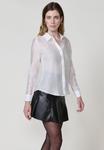 Блуза Koroshi Button-down blouse, Blanco White/White - фото 5