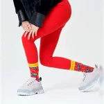 Носки Happy Radio Ga Ga long, красный - фото 4