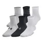 Унисекс носки Yth Essential 6 шт Qtr Under Armour, черный - фото