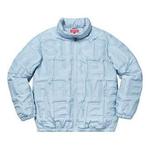 Куртка Supreme Bonded Logo Puffy Jacket 'Teal' - фото