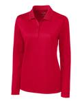 Рубашка поло Clique L/S Ice Lady Pique, красный - фото