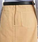 Джинговая мини-юбка Self-Portrait, бежевый - фото 5