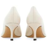 Футболка FERRAGAMO Gancini 60mm кожаная белая - фото 3