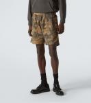 Камуфляжные шорты из хлопкового флиса Acne Studios, Mud Brown Camo - фото 3