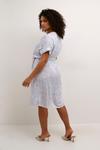 Платье KAFFE CURVE Ane, цвет Sky blue/White - фото 4