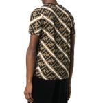 Футболка с принтом Monogram FENDI, коричневый - фото 5