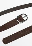 Ремень Massimo Dutti NUBUCK WITH OVAL BUCKLE , Dark Brown - фото 2
