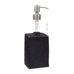 Дозатор мыла Relaxdays Steinoptik eckig цвет schwarz/silber - фото 3