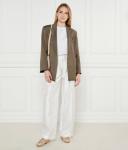 Балетки женские Pinko кожаные с ремешками, бежевый - фото 2