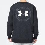 Толстовка essential fleece heritage crew sweatshirt 'black' Under Armour, черный - фото 4