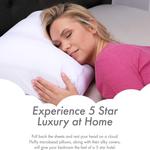 PILLOWY Подушка Premium Microbead Small Extra Fluffy Supportive с антивозрастным покрытием White - фото 4