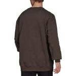 Толстовка Men's adidas Solid Color Round Neck Loose Pullover Hoodless Dark Grey Olive Green, мультиколор - фото 3