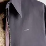 Куртка с вышитым логотипом PRADA, розовый - фото 7