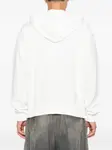 Толстовка с капюшоном на молнии MM6 Maison Margiela, белый - фото 4