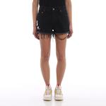 Шорты джинсовые Off-White женские, черный - фото 3