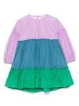 Stella McCartney Kids платье в стиле колор-блок, фиолетовый - фото