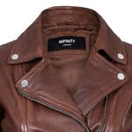 Кожаная косуха-Стокгольм Infinity Leather, коричневый - фото 4