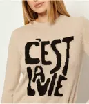 Свитер из шерсти нитры Regular fit Weekend Maxmara, бежевый - фото 4