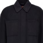 Куртка Max Mara Studio Madison с пуговицами Maxmara Studio, темный синий - фото 4