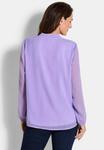 Блуза GOLDNER Blouse, Lilac - фото 3