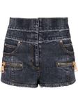 Balmain multi-pocket denim shorts, синий - фото